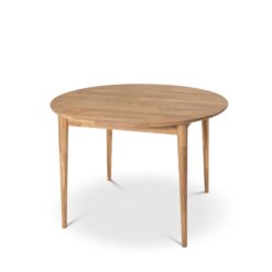 Alborg Udtræksbart Spisebord 110-150 cm Rundt til 4 personer i massivt træ - Natur