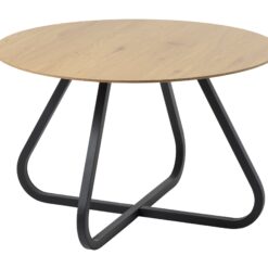 Ankit Spisebord 120 cm Rundt - Sort/Beige