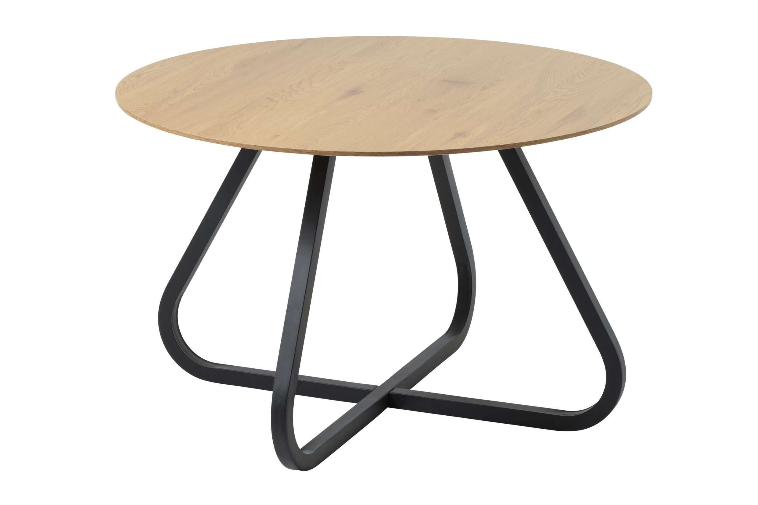 Ankit Spisebord 120 cm Rundt - Sort/Beige