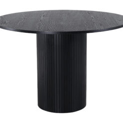 Bianca Spisebord 110 cm Rundt - Sort