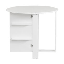 Comfortale spisebord rundt sammenfoldeligt - Hvid