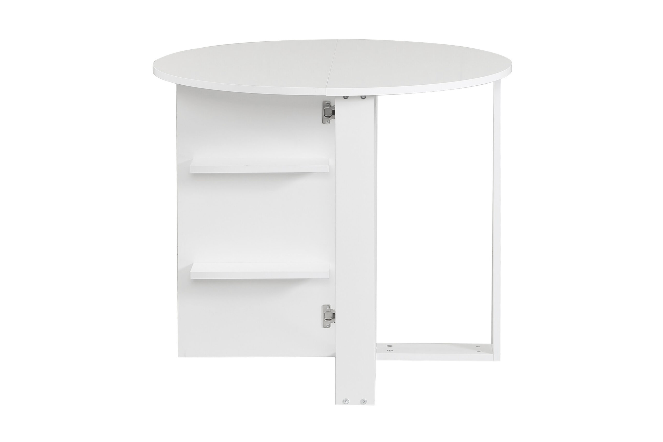 Comfortale spisebord rundt sammenfoldeligt - Hvid