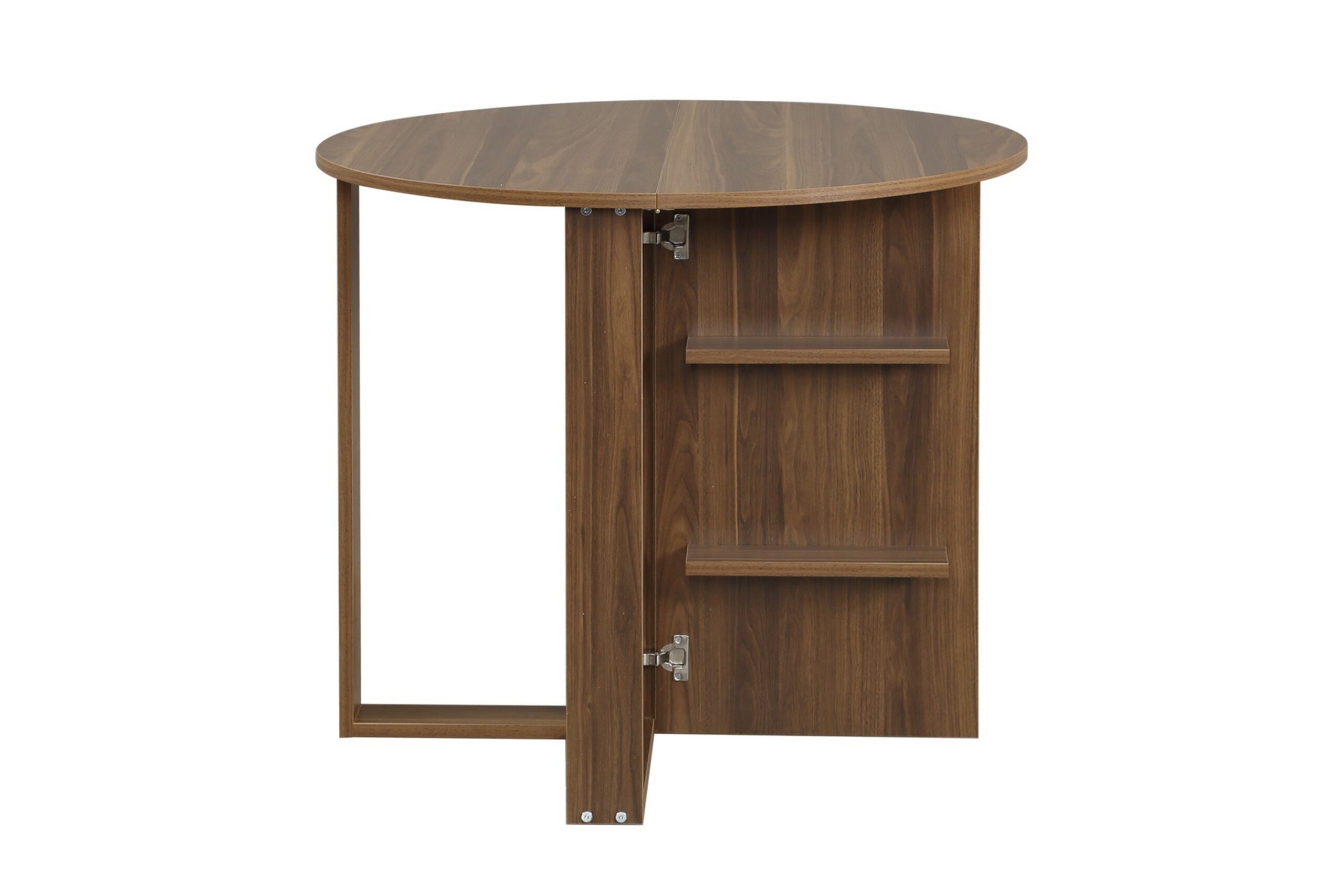 Comfortale spisebord rundt sammenfoldeligt - Valnød