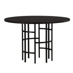 Copenhagen Spisebord 115 cm Rundt - Svart