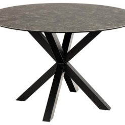 Ganesh Spisebord 119 cm Rundt - Sort