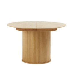 Gethin Spisebord 120 cm Rundt - Beige