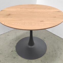 Gibran Spisebord 100 cm Rundt - Sort/Beige