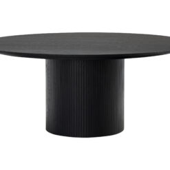 Kopparbo Rundt Stort Spisebord 180 cm til 8 personer - Sort træ