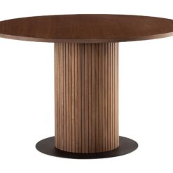 Noira Rundt Lille Spisebord Valnød 120 cm - Brun