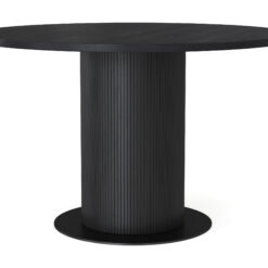Noira Spisebord 120 cm Eg Rundt - Sort