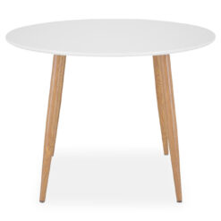 Pelle Spisebord 100 cm Rundt - Hvid