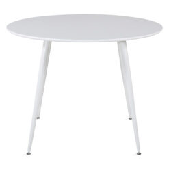 Plaza Spisebord Rundt - Hvit/Hvit