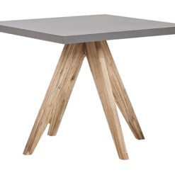 Rundt havebord betoneffekt 90 c 90 cm OLBIA - Grå