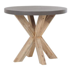 Rundt havebord betoneffekt 90 cm OLBIA - Grå
