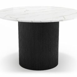 Uppveda Spisebord 120 cm Rundt - Sort/Hvid