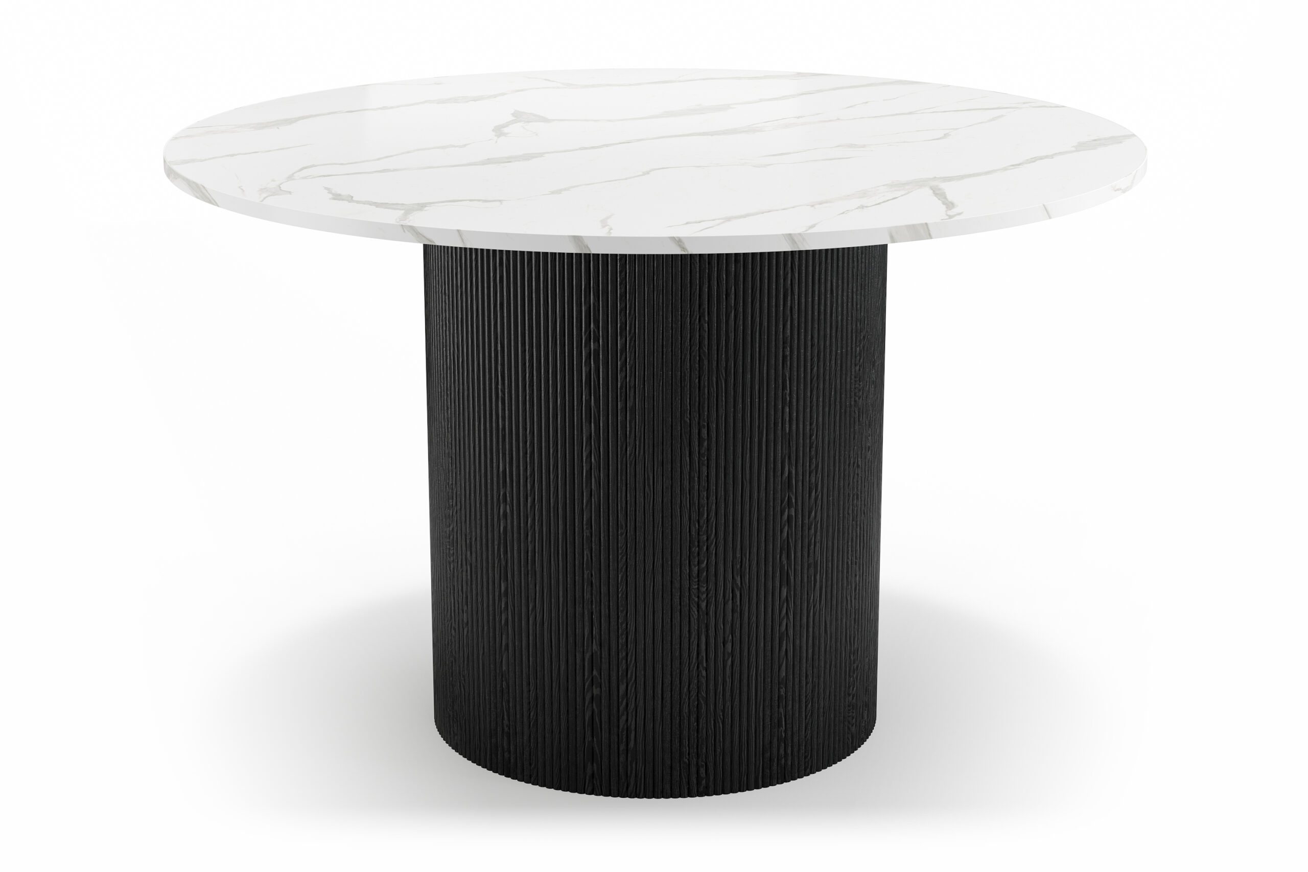 Uppveda Spisebord 120 cm Rundt - Sort/Hvid