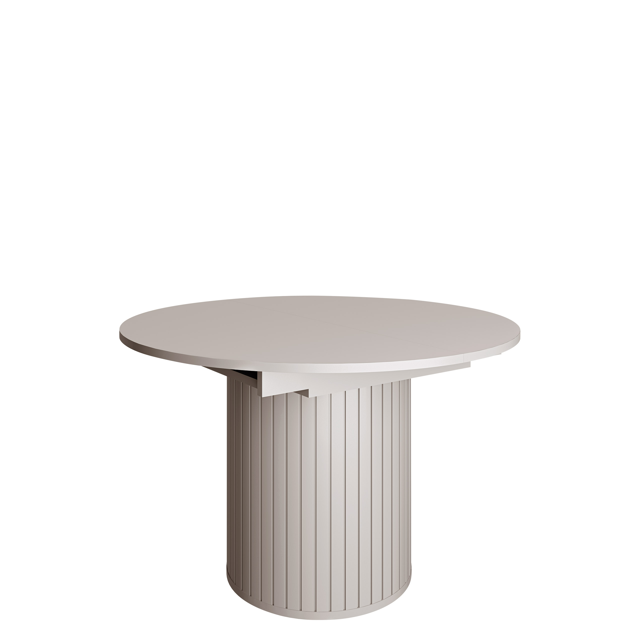 Veyricor Förlängningsbart Spisebord 120-160 cm Rundt - Beige