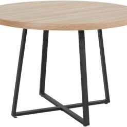 Agios Spisebord Rundt 110 cm - Natur/Sort