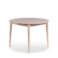 Odense Udtræksbart Spisebord 110-150 cm Rundt til 4 personer i massivt træ - Natur