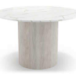 Uppveda Spisebord 120 cm Rundt - Hvid