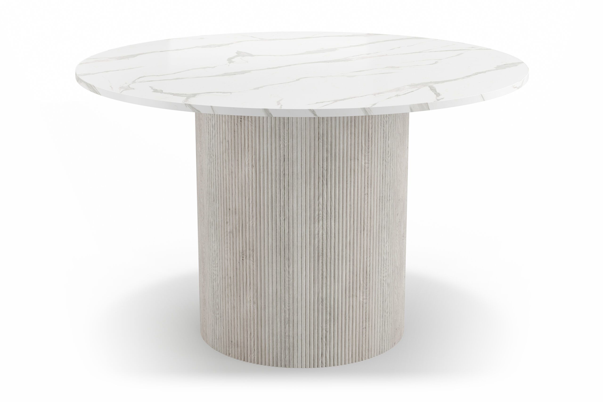 Uppveda Spisebord 120 cm Rundt - Hvid