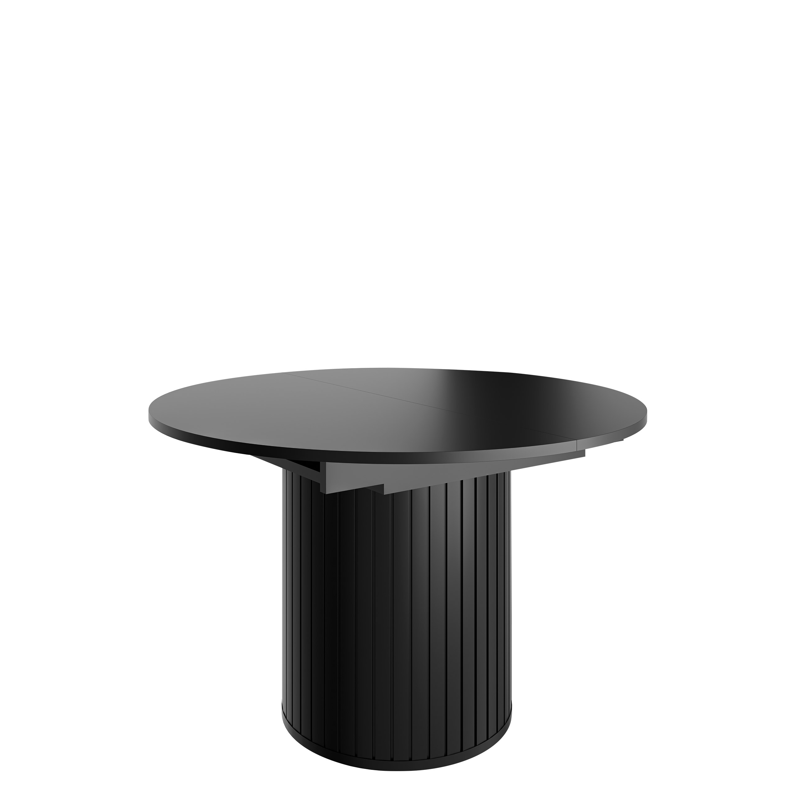 Veyricor Förlängningsbart Spisebord 120-160 cm Rundt - Sort