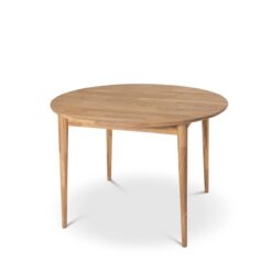 Alborg Udtræksbart Spisebord 110-150 cm Rundt til 4 personer i massivt træ - Natur