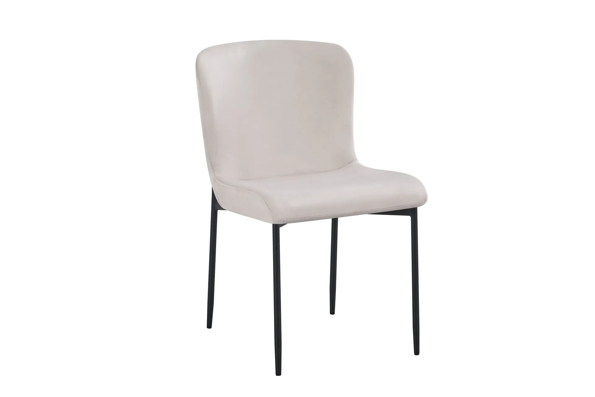 Elsie Spisestol Fløjl - Beige