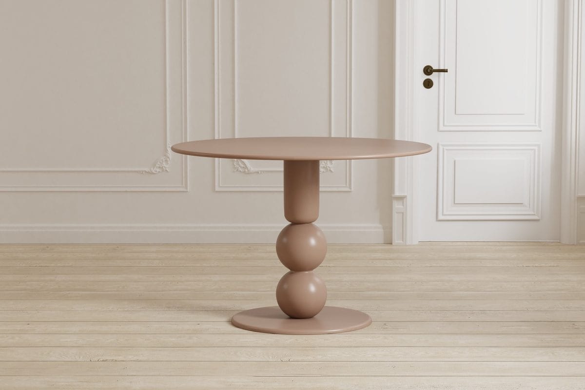 Boule rundt spisebord 110 cm - Beige