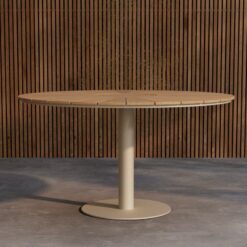 Croft rundt spisebord 120 cm udendørs - Beige