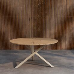 Mexico rektangulært spisebord 140 cm udendørs - Natur