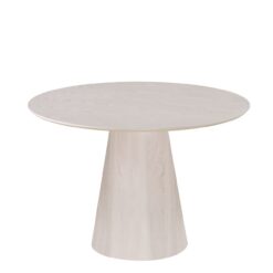 Siena Rundt Spisebord 110 cm - Hvidvasket