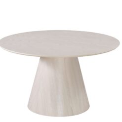 Siena Rundt Spisebord 130 cm - Hvidvasket