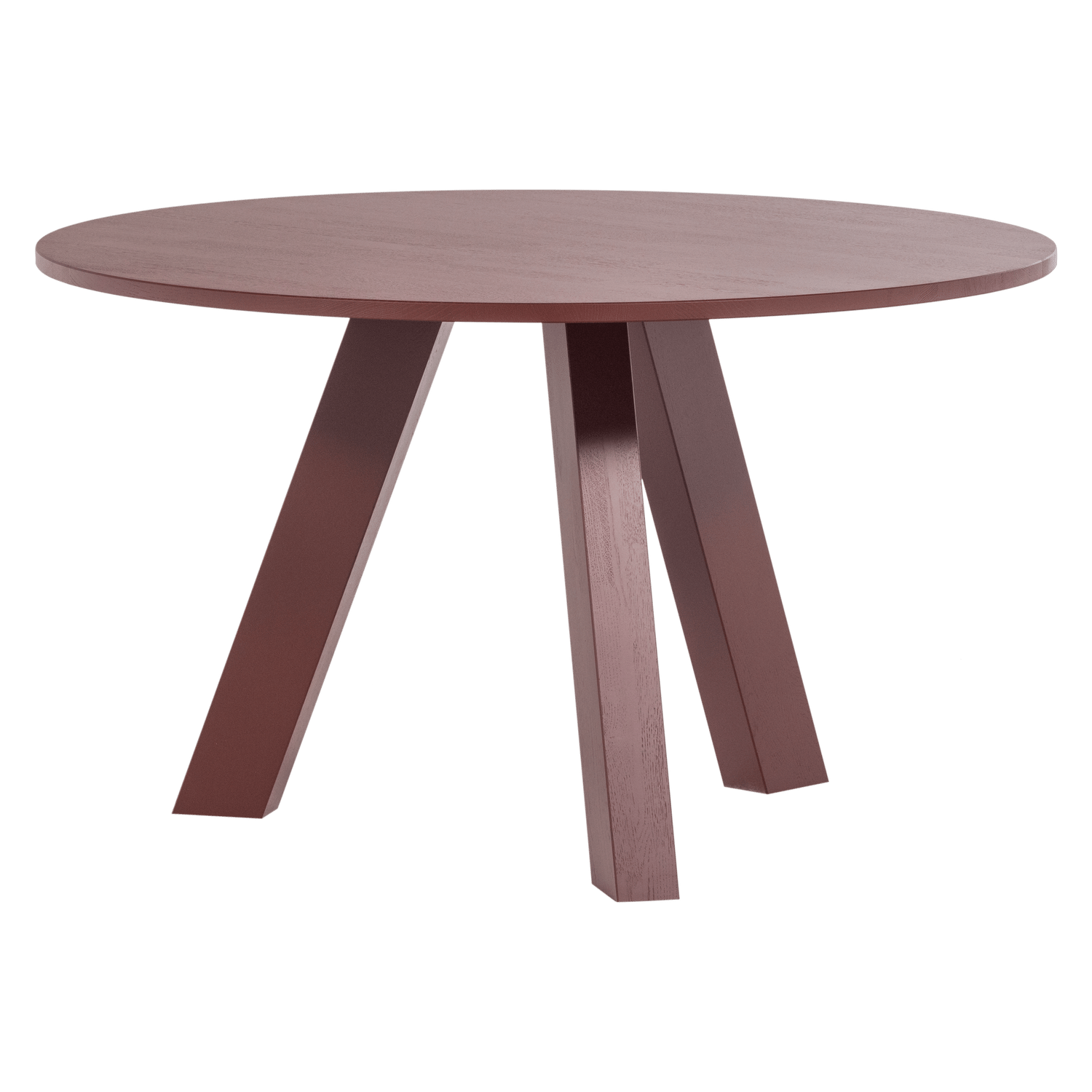 Spisebord Rhonda 129 cm rundt - Vinrød