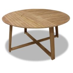 Agate Udendørsbord Rund Ø 150 cm - Træ