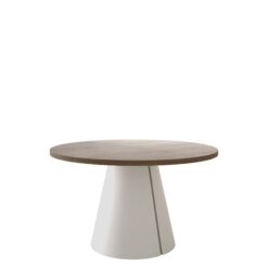 Aurion Spisebord rundt udtrækkeligt 100-174 cm - beige, lysebrun