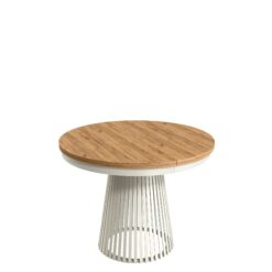 Erylan Spisebord rundt udtrækkeligt 100-180 cm - Beige, brun