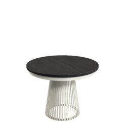 Erylan Spisebord rundt udtrækkeligt 100-180 cm - Beige, sort