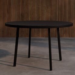 Giardini rundt spisebord 120 cm udendørs - Sort
