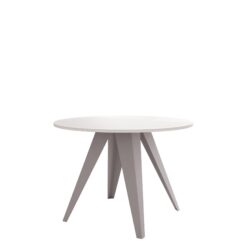 Hoban Spisebord rundt udtrækkeligt 100-138 cm - Beige, hvid