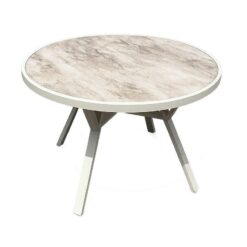 Palermo Udendørsbord Rund Ø110 cm - Grå/Beige