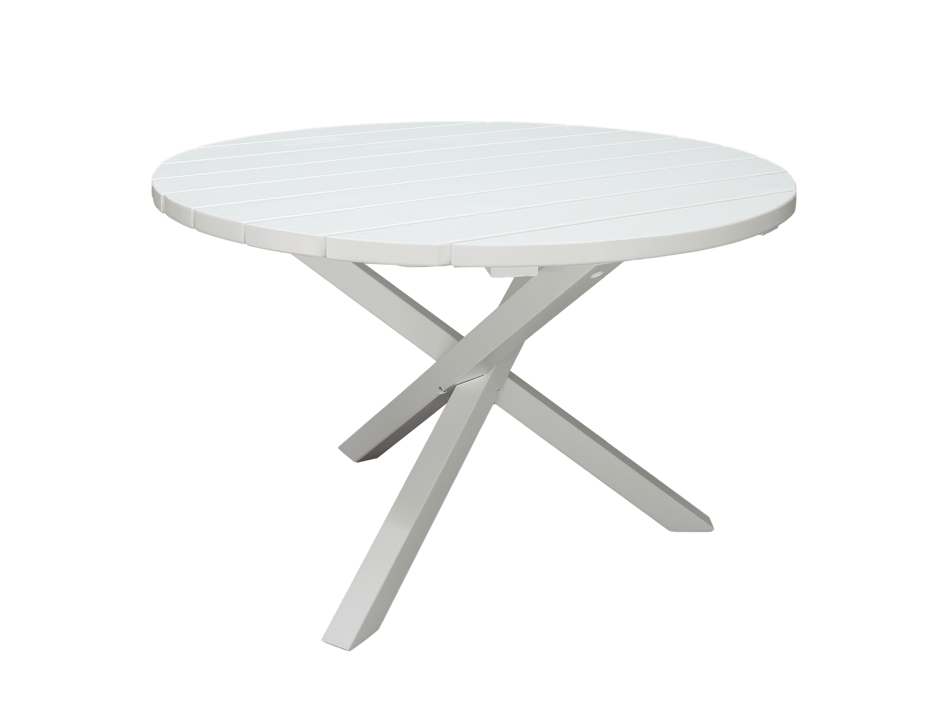 Scottsdale Havebord Rund Hvid Ø 112 cm - Hvid