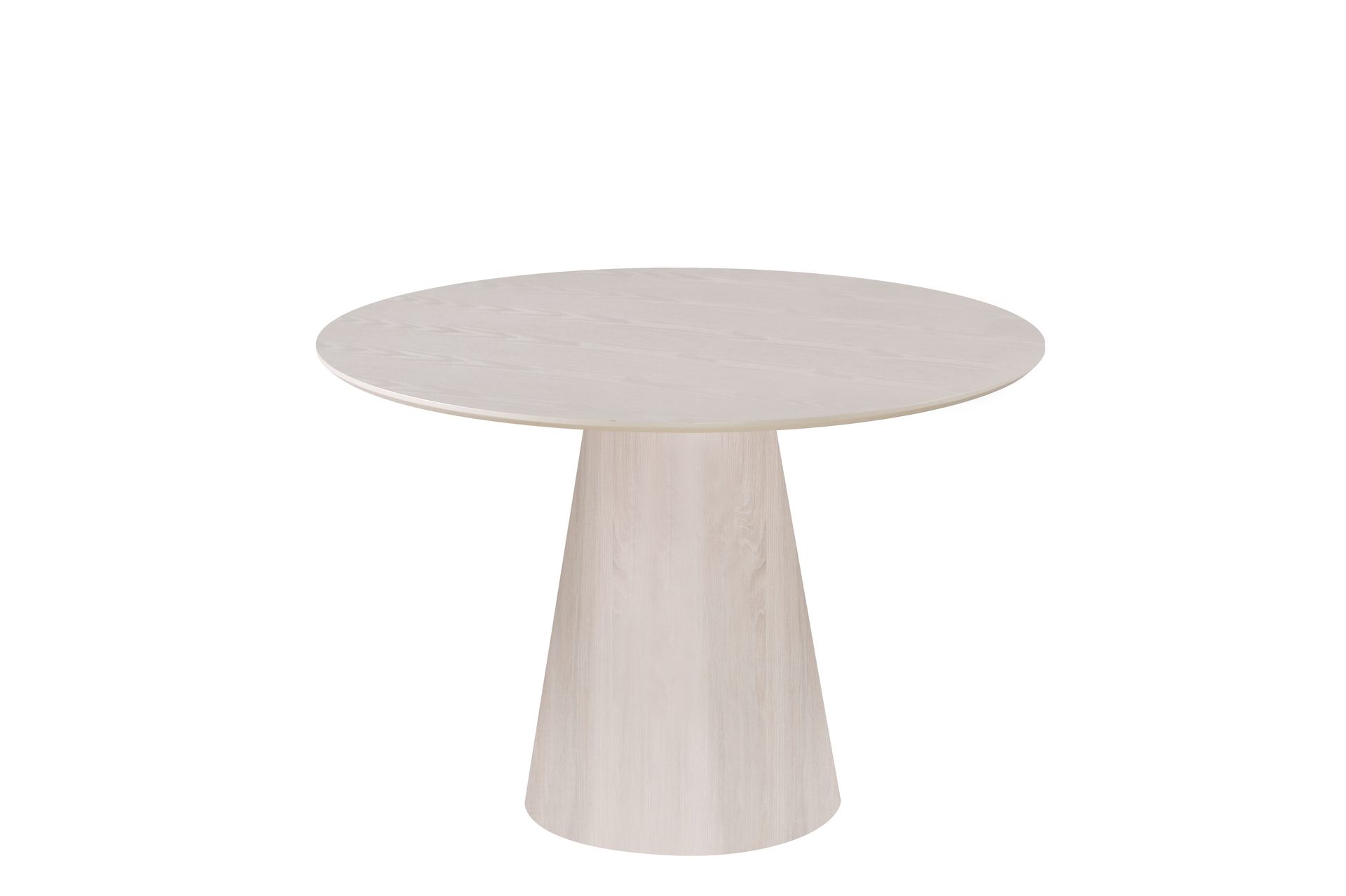 Siena Lille Spisebord Rundt 110 cm Finer - Hvidpigmenteret