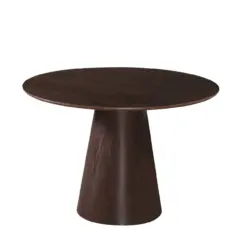 Siena Lille Spisebord Rundt 110 cm Finer - Mørkebrun Røget eg