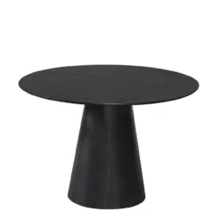 Siena Lille Spisebord Rundt 110 cm Finer - Sort