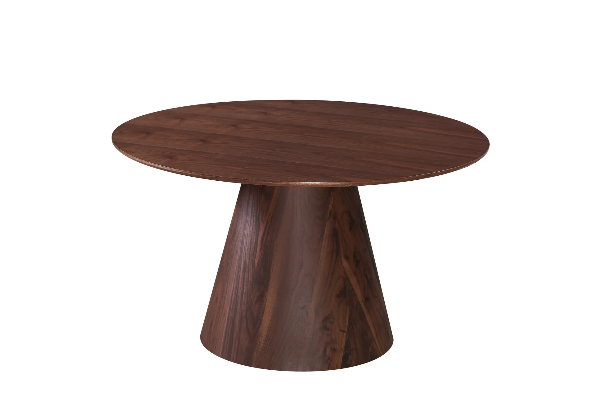 Siena Rundt Spisebord 130 cm Finer - Valnød