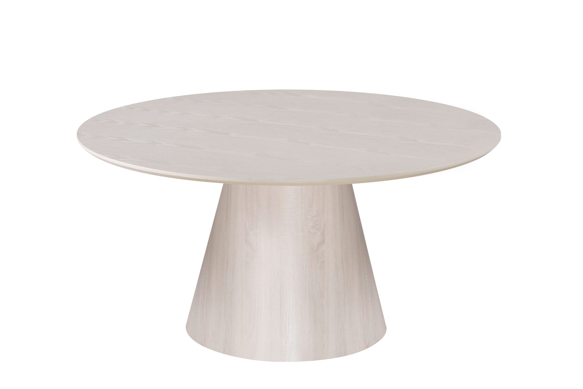 Siena Stort Spisebord Rundt 150 cm Finer - Hvidpigmenteret