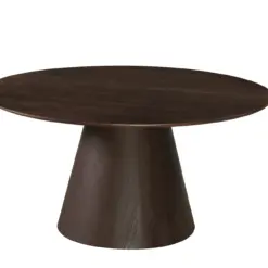 Siena Stort Spisebord Rundt 150 cm Finer - Mørkebrun Røget eg