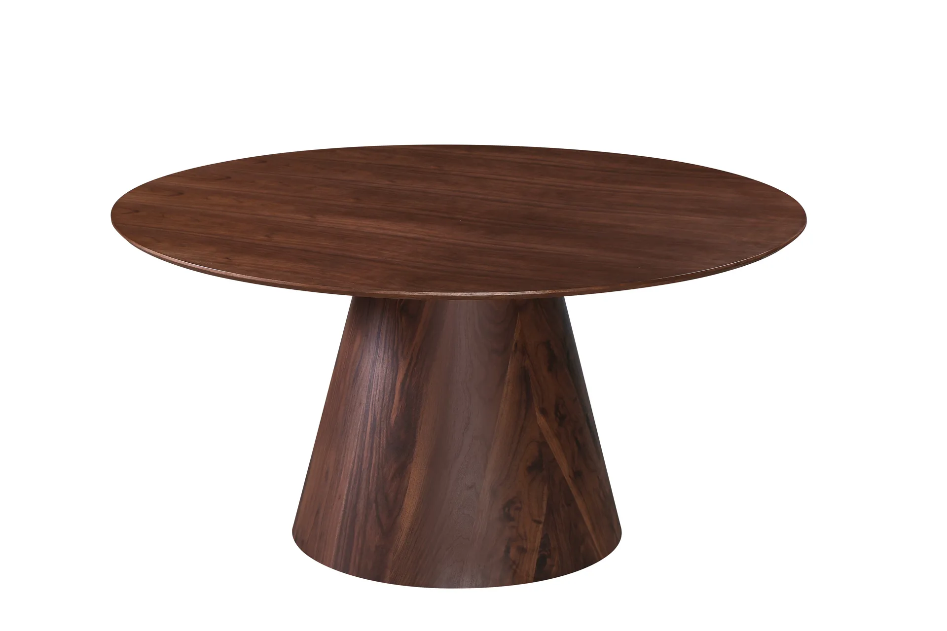 Siena Stort Spisebord Rundt 150 cm Finer - Valnød