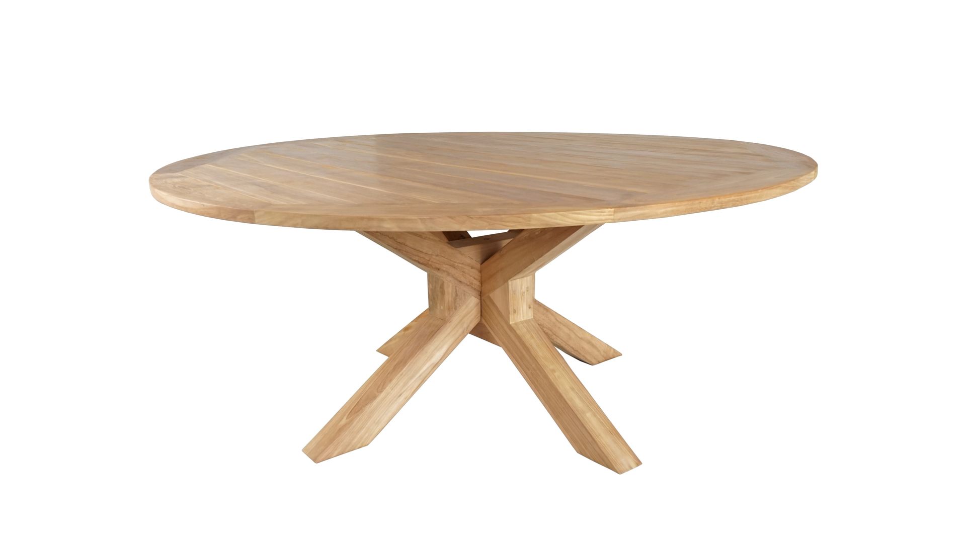 Toscana Udendørsbord Ø180 cm - Naturligt Farvet